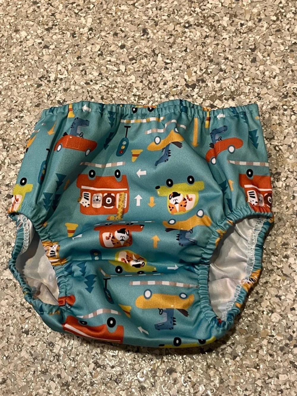 NWOT 3T Reusable Kids Diaper Cover - Ocean Whale Print - Blue NWOT